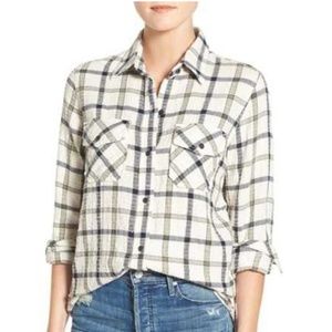 Current/Elliott Plaid Button-Down